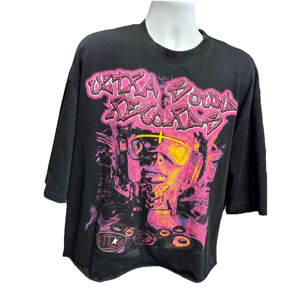 Watson Studios Ozuna Graphic T-Shirt Men’s XL Black Pink Neon Streetwear Tee